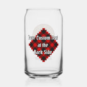 Clan Gregor Crest sur Rob Roy Tartan (Verso)