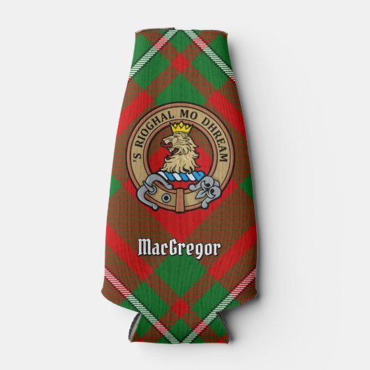 Clan Gregor Crest sur Tartan Bottle Glacière (Devant)