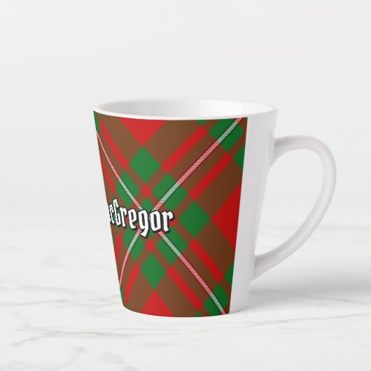 Clan Gregor Tartan Latte Mug (Droite)
