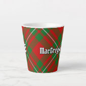 Clan Gregor Tartan Latte Mug (Devant)