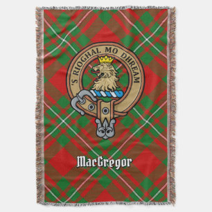 Clan Gregor Wapen over Tartan Deken