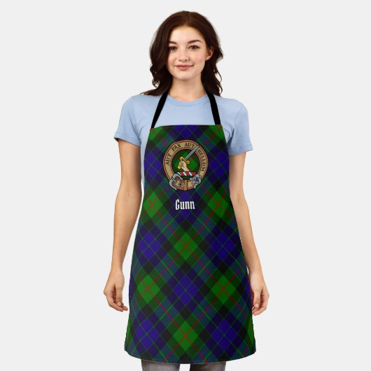 Clan Gunn Crest Apron Schort (Gedragen)