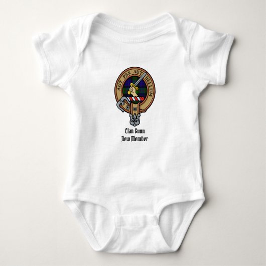 Clan Gunn Crest Baby Bodysuit (Voorkant)