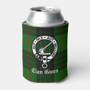 Clan Gunn Crest Badge en Tartan Blikjeskoeler