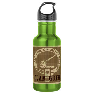Clan Gunn Crest Badge - Sepia Waterfles