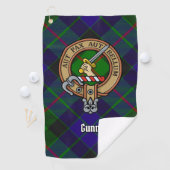 Clan Gunn Crest Golf Towel Golfhanddoek (Insitu)