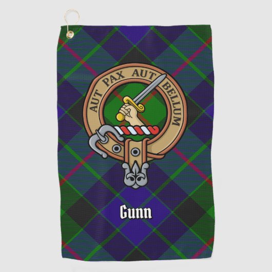 Clan Gunn Crest Golf Towel Golfhanddoek (Voorkant)