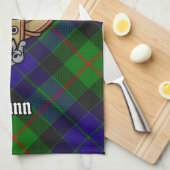Clan Gunn Crest Kitchen Towel Theedoek (Quarter Fold)
