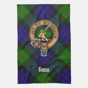 Clan Gunn Crest Kitchen Towel Theedoek