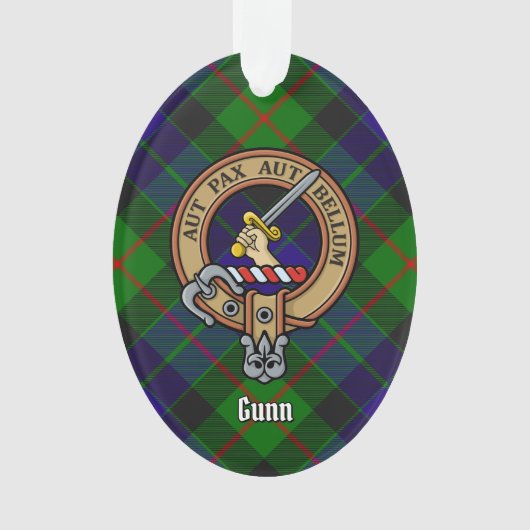 Clan Gunn Crest Ornament (voorkant)