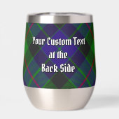 Clan Gunn Crest over Tartan (Achterkant)