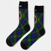 Clan Gunn Crest over Tartan Socks Sokken (Links)