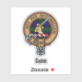 Clan Gunn Crest Sticker (Vel)