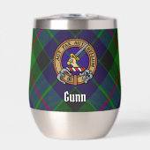 Clan Gunn Crest sur Tartan (Avant)
