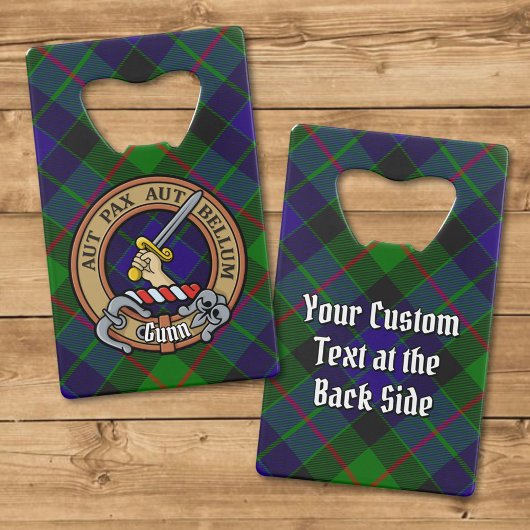 Clan Gunn Crest sur Tartan