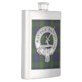 Clan Gunn Crest & Tartan Flacon (Rechts)