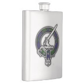 Clan Gunn Crest & Tartan Flask Flacon (Rechts)