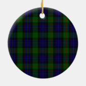 Clan Gunn Crest & Tartan Keramisch Ornament (Achterkant)