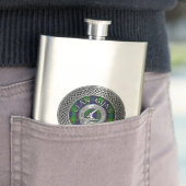 Clan Gunn Crest & Tartan Knot Flask Flacon (Voorbeeld)