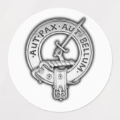Clan Gunn Crest & Tartan Labels (Design 2)