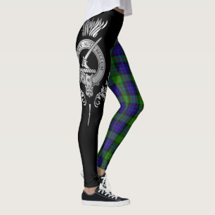 Clan Gunn Crest & Tartan Leggings