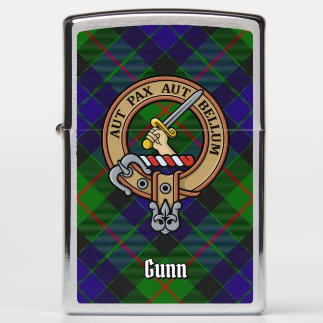 Clan Gunn Crest Zippo Lighter (Voorkant)