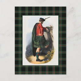 Clan Gunn  Illustratie Tartan Lijst Briefkaart