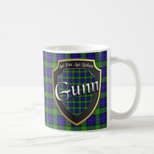 Clan Gunn Scottish Shield Cups Mugs Mugs (Droite)