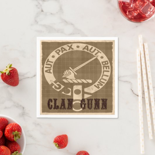Clan Gunn Sepia Servetten (Insitu)