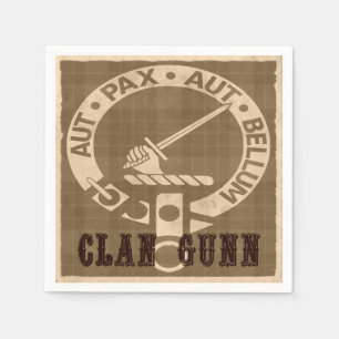 Clan Gunn Sepia Servetten