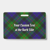 Clan Gunn Tartan Badge (Back)