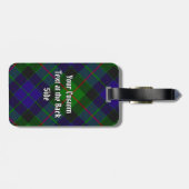 Clan Gunn Tartan Bagagelabel (Achterkant horizontaal)