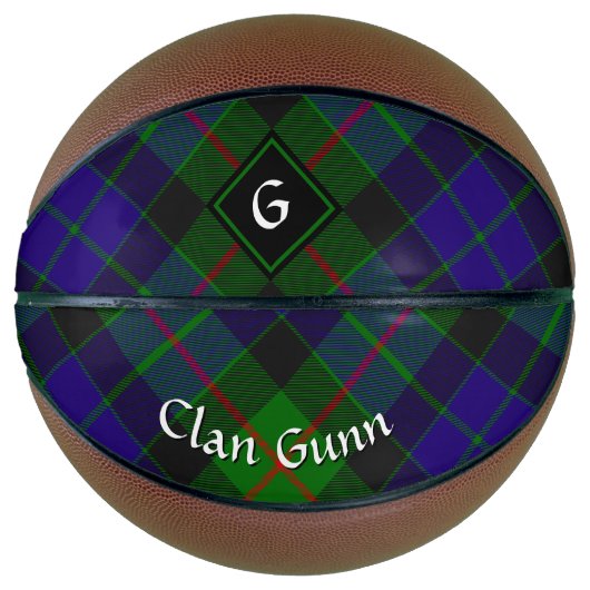 Clan Gunn Tartan Basketball Basketbal (Voorkant)