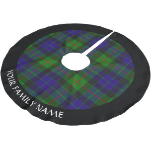 Clan Gunn Tartan Borhed Polyester Tree Skirt Kerstboom Rok