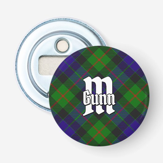 Clan Gunn Tartan Bottle Opener (Voorkant)