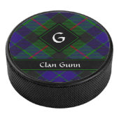 Clan Gunn Tartan Hockey Puck (3/4)