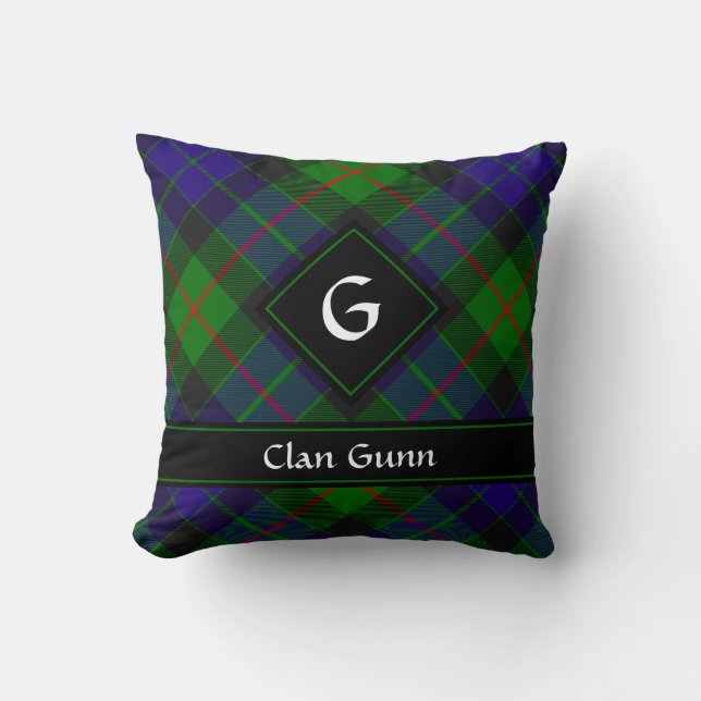 Clan Gunn Tartan Lance Oreiller (Recto)