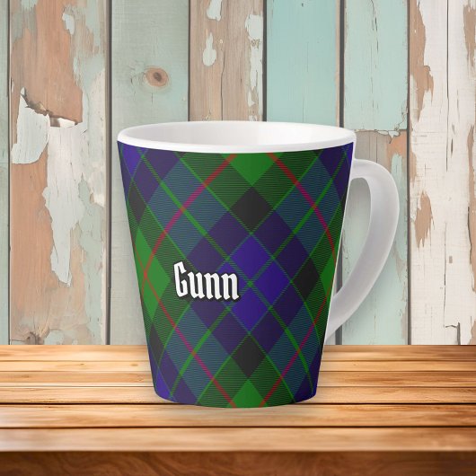 Clan Gunn Tartan Latte Mug