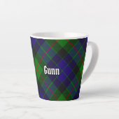 Clan Gunn Tartan Latte Mug (Angle droit)