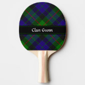 Clan Gunn Tartan Ping Pong Paddle Tafeltennisbatje (Achterkant)