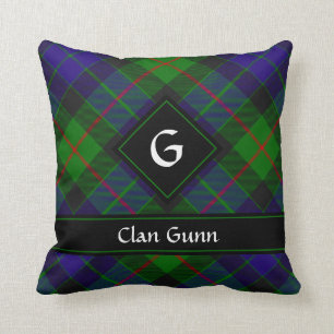 Clan Gunn Tartan Sierkussen