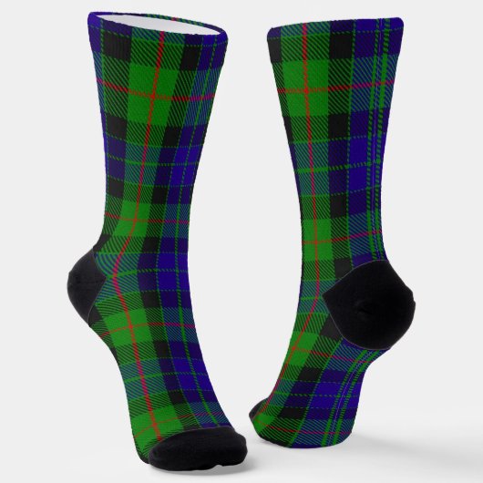 Clan Gunn Tartan Sokken (Gebogen)