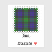 Clan Gunn Tartan Sticker (Vel)