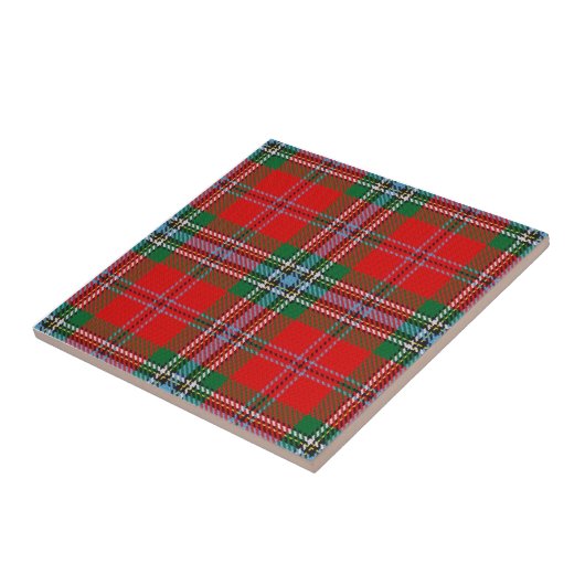 Clan Gunn Tartan Tegeltje (Zijkant)