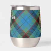 Clan Guthrie Crest over Tartan (Rechts)