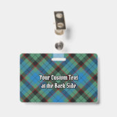 Clan Guthrie Crest over Tartan Badge (Achterkant met clip)