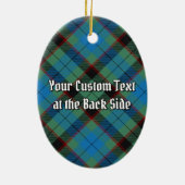 Clan Guthrie Crest over Tartan Keramisch Ornament (Achterkant)