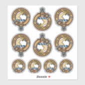 Clan Guthrie Crest Sticker Set (Vel)