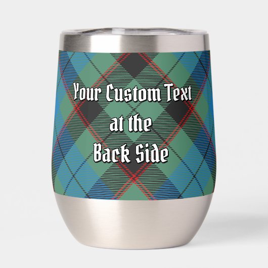 Clan Guthrie Crest sur Tartan (Arrière)