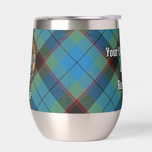 Clan Guthrie Crest sur Tartan (Gauche)